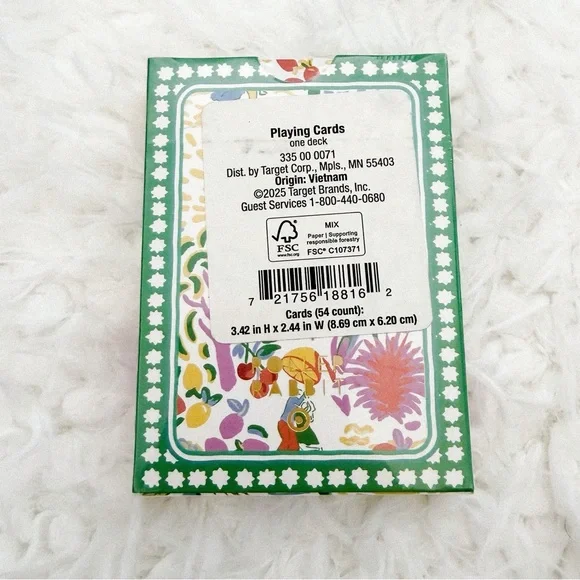 new target x roller rabbit playing cards - Picture 2 of 4